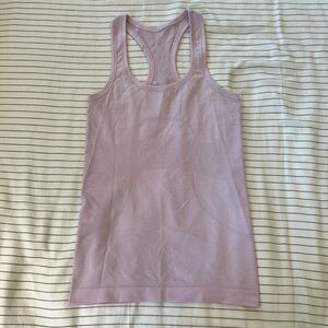 Lululemon Swiftly Tech Razorback Tank Top, Hip Length, Size 2, lavender lux
